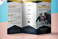 Professional Corporate Tri-Fold Brochure Free Psd Template with regard to Free Three Fold Brochure Template