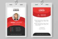 Professional Employee Id Card Template in Work Id Card Template