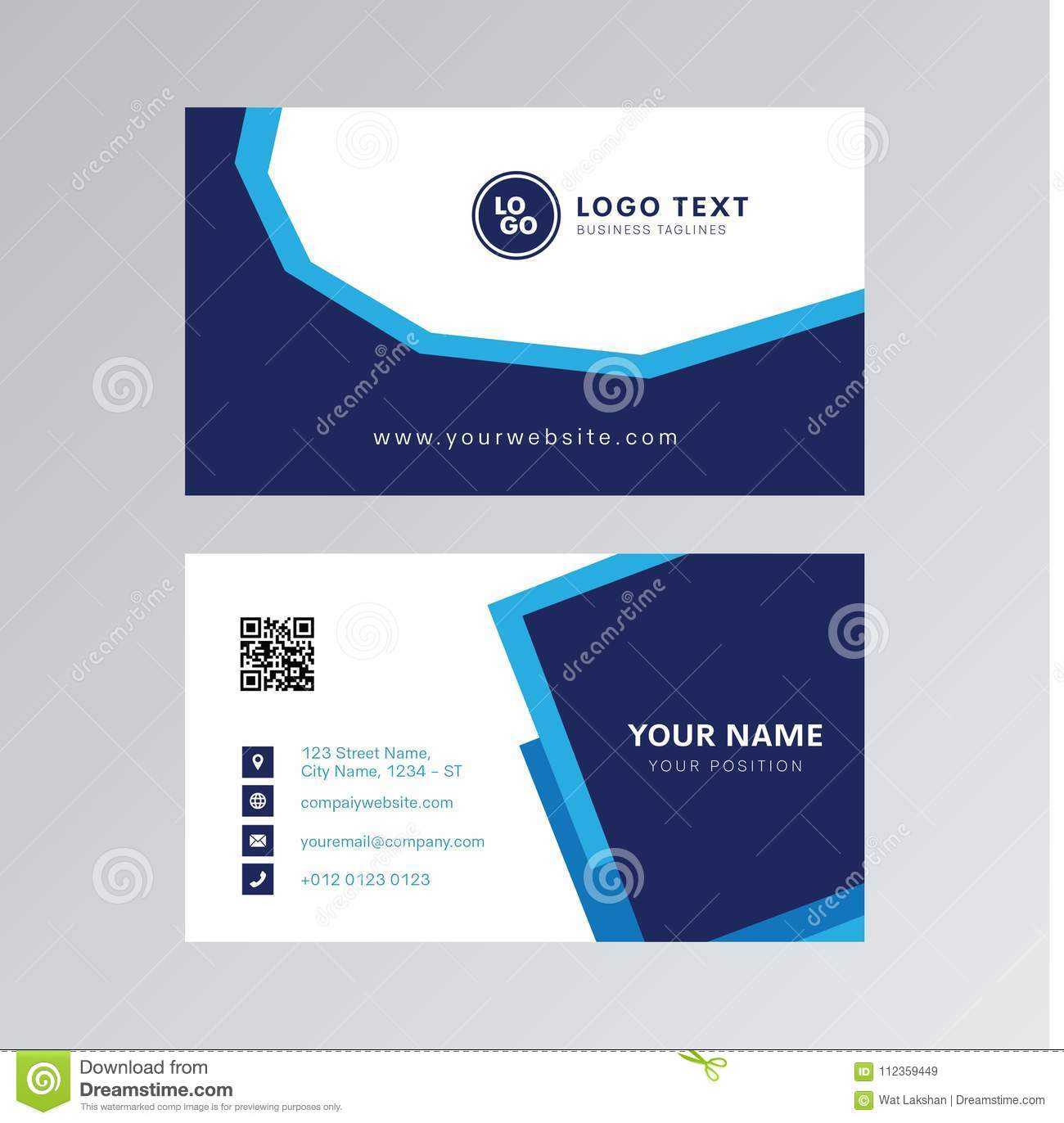 Professional Modern Blue Color Business Card Invitation Card Within Office Max Business Card Template
