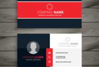 Professional Red Business Card Template in Professional Name Card Template