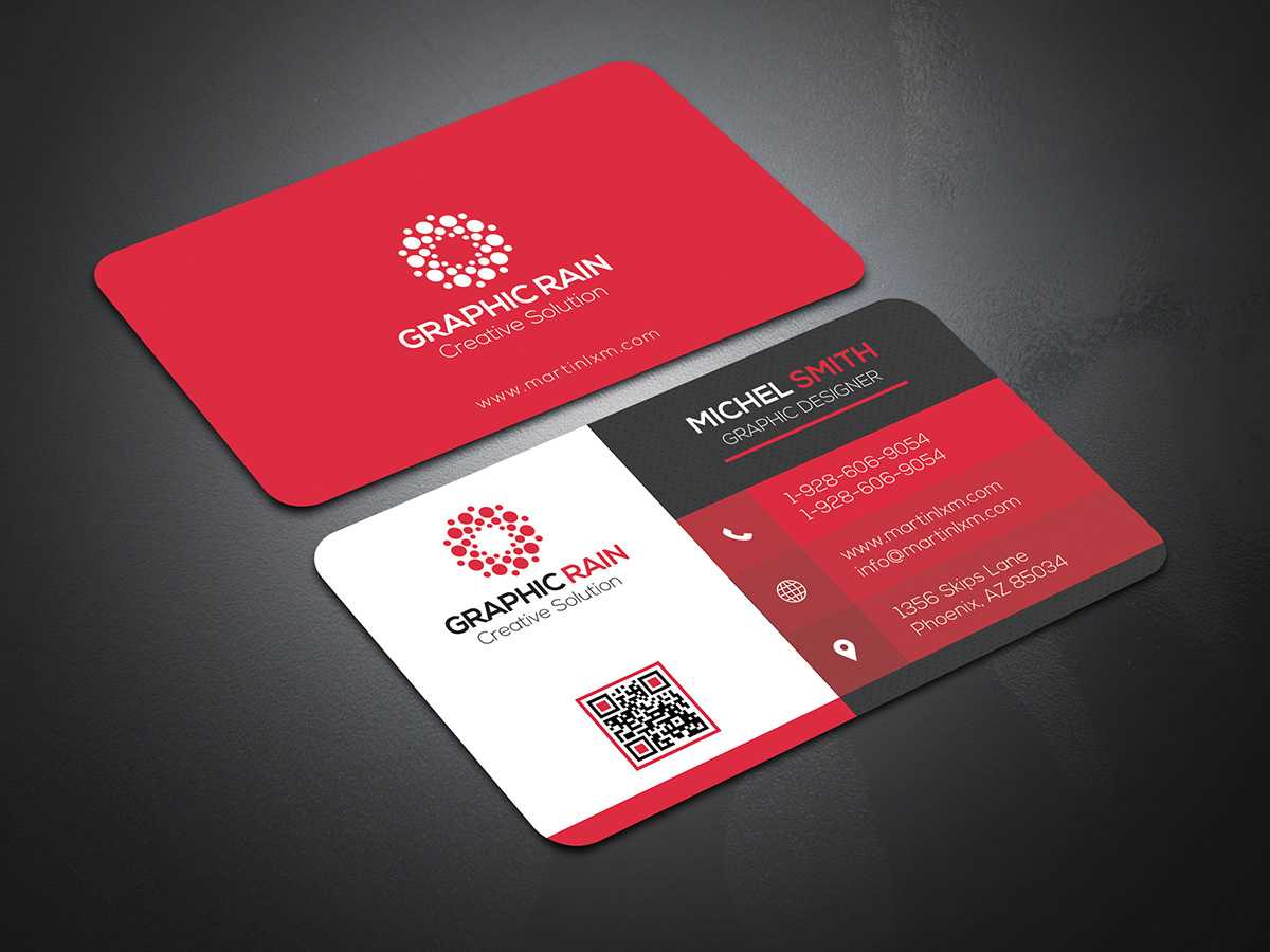 Psd Business Card Template On Behance In Psd Name Card Template