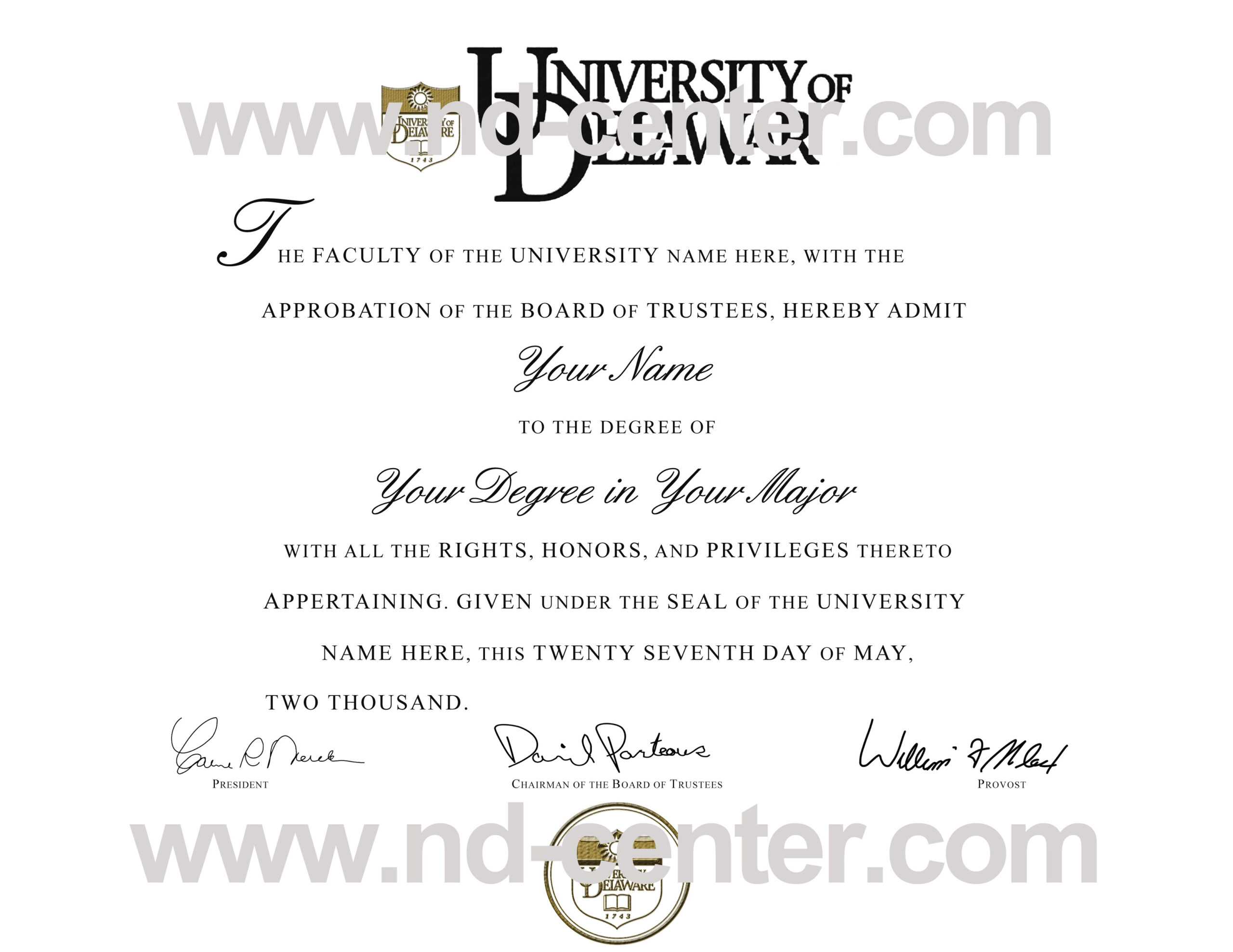 Quality Fake Diploma Samples Pertaining To Fake Diploma Certificate Template