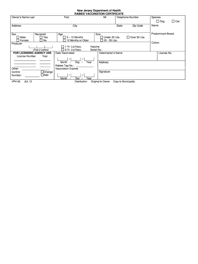 Rabies Vaccination Print – Fill Online, Printable, Fillable Pertaining To Rabies Vaccine Certificate Template