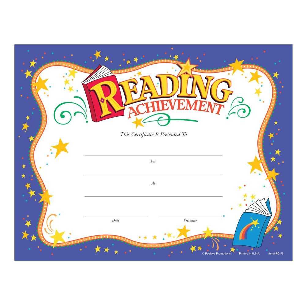 Reading Achievement Award Purple Gold Foil Stamped Certificates – Pack Of 25 Pertaining To Hayes Certificate Templates