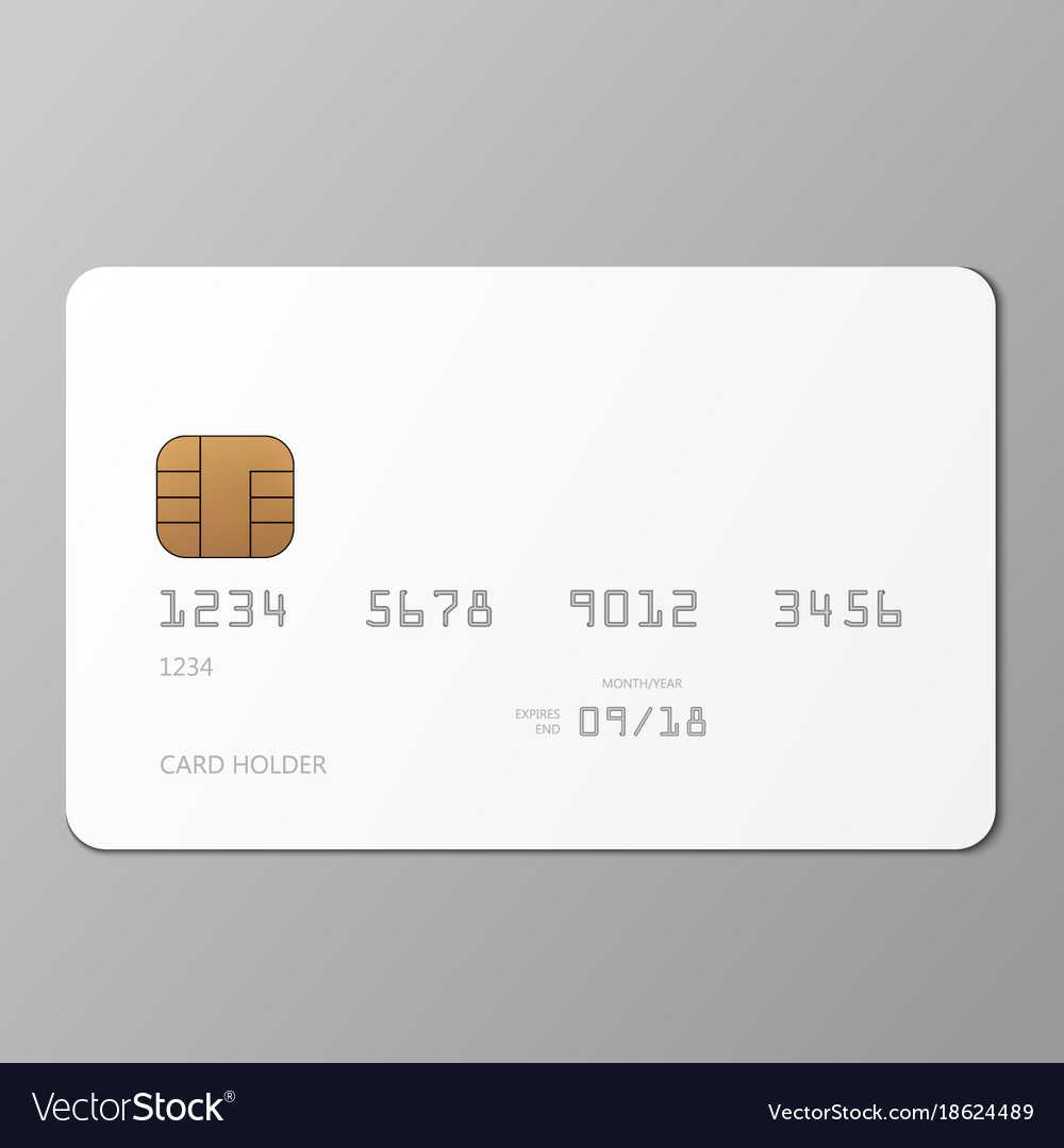 Realistic White Credit Card Mockup Template With With Regard To Credit Card Templates For Sale