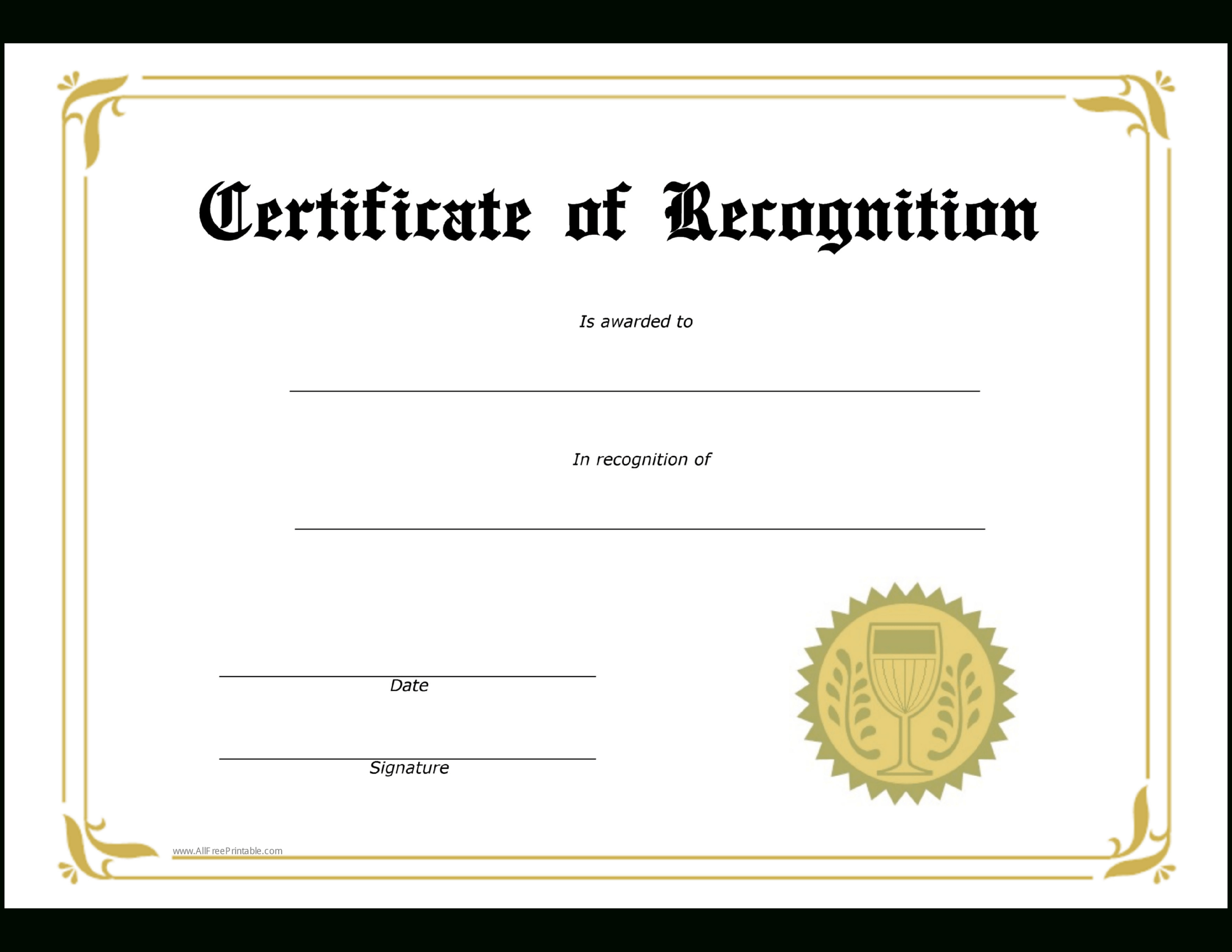 Recognition Award Certificate Templates – Milas With Safety Recognition Certificate Template