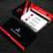 Red And Black Colour Professional Business Cards Free Regarding Professional Business Card Templates Free Download