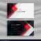 Red And Black Creative Business Card Template With Unique Business Card Templates Free