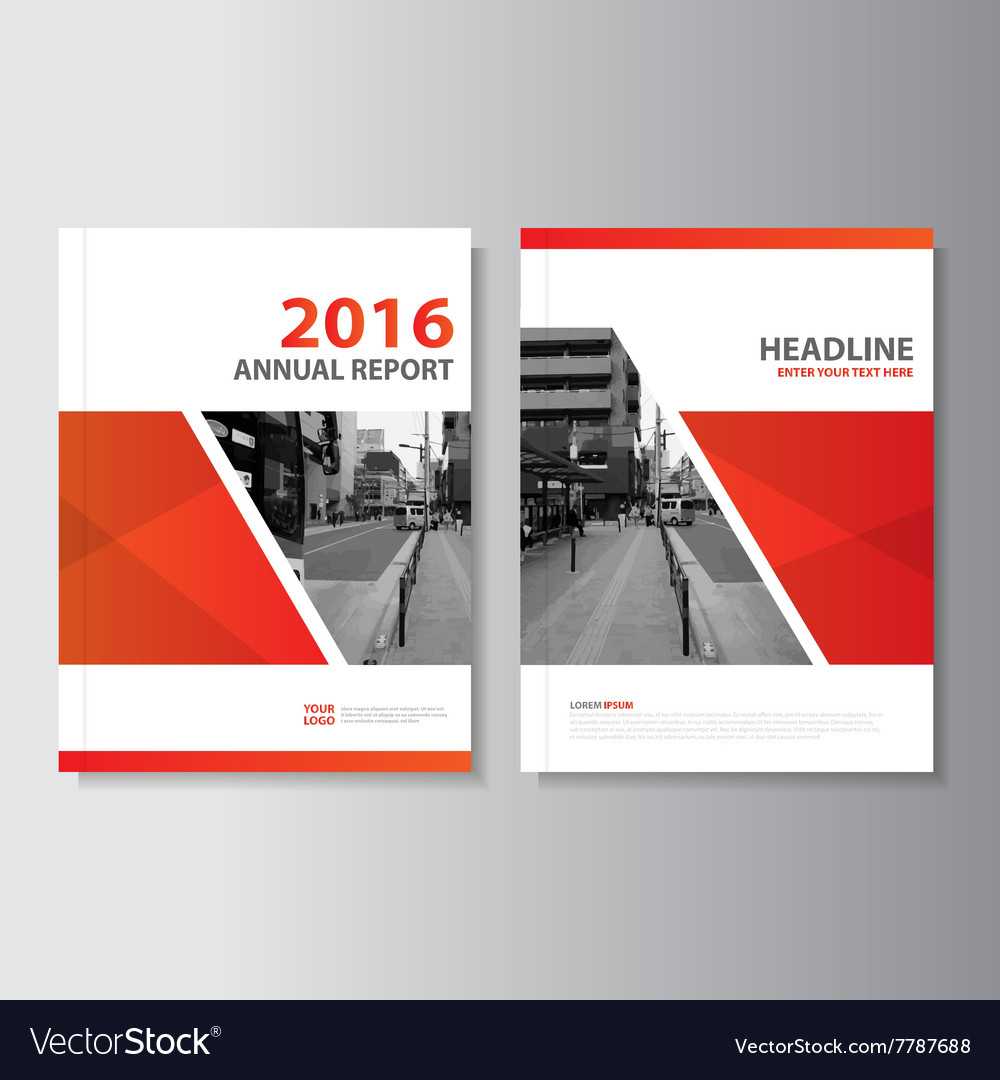 Red Annual Report Leaflet Brochure Flyer With Engineering Brochure Templates Free Download