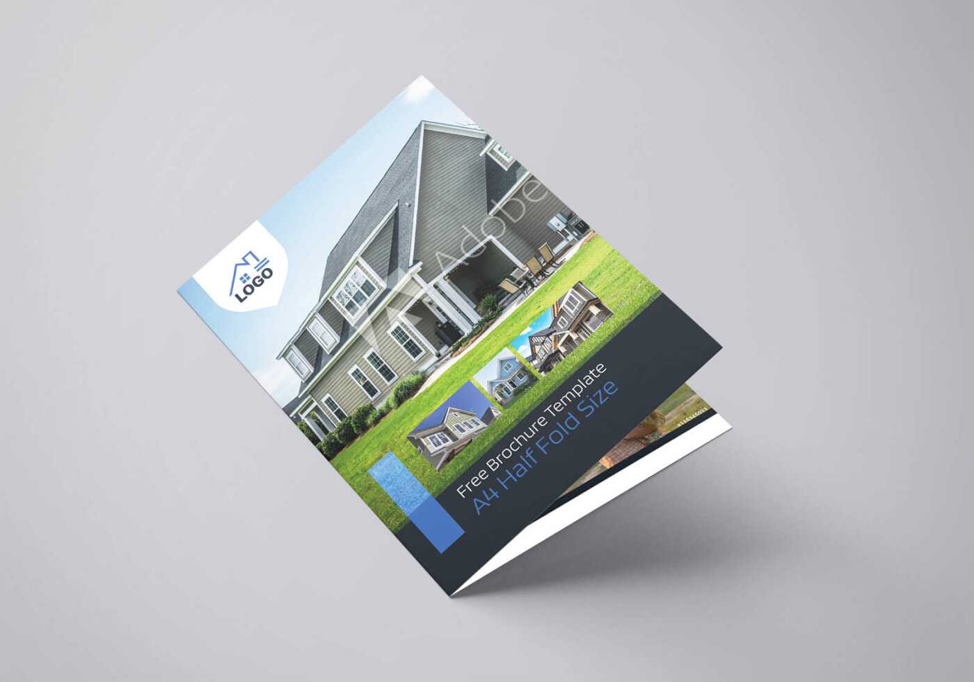 Residential Real Estate Half Fold Brochure Template Inside Half Page Brochure Template