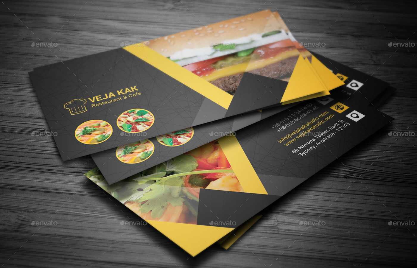 Restaurant Business Card Inside Restaurant Business Cards Templates Free