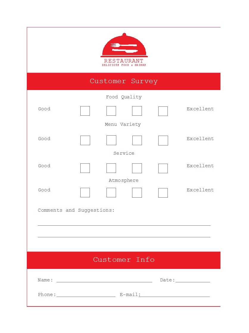 Restaurant Comment Cards Template – Milas.westernscandinavia Pertaining To Comment Cards Template