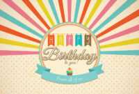 Retro Happy Birthday Card Psd - Free Photoshop Brushes At within Photoshop Birthday Card Template Free