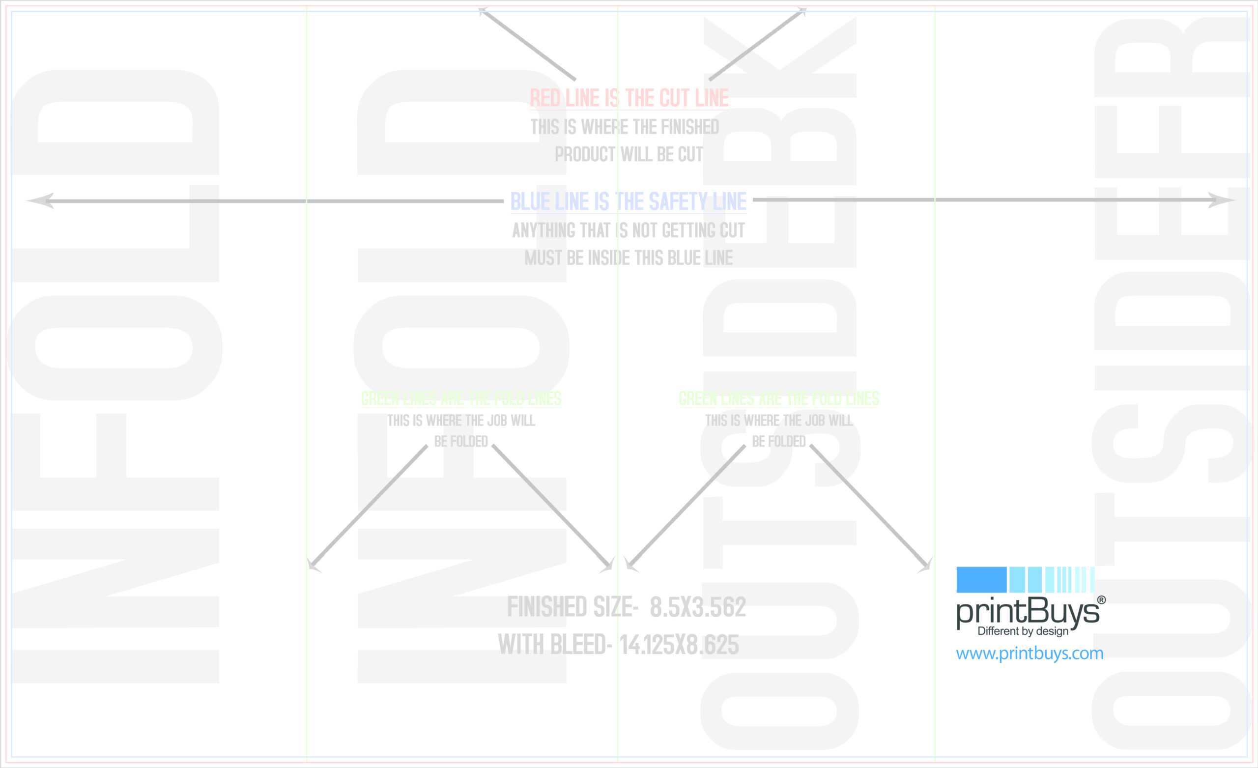 Roll Fold Brochure Template For 8.5 X11 Brochure Template