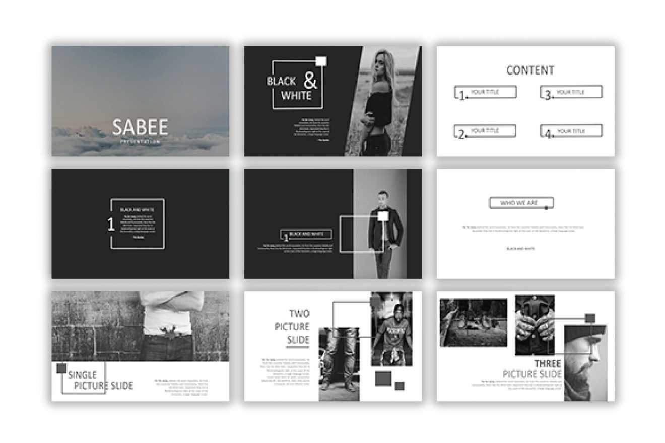 Sabee Powerpoint Template Free Download – Just Free Slides With Regard To Powerpoint Photo Album Template