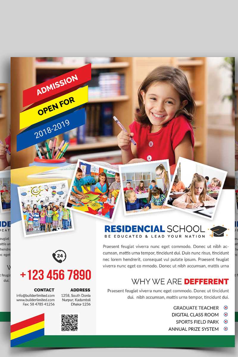 School Flyer Corporate Identity Template Regarding School Brochure Design Templates