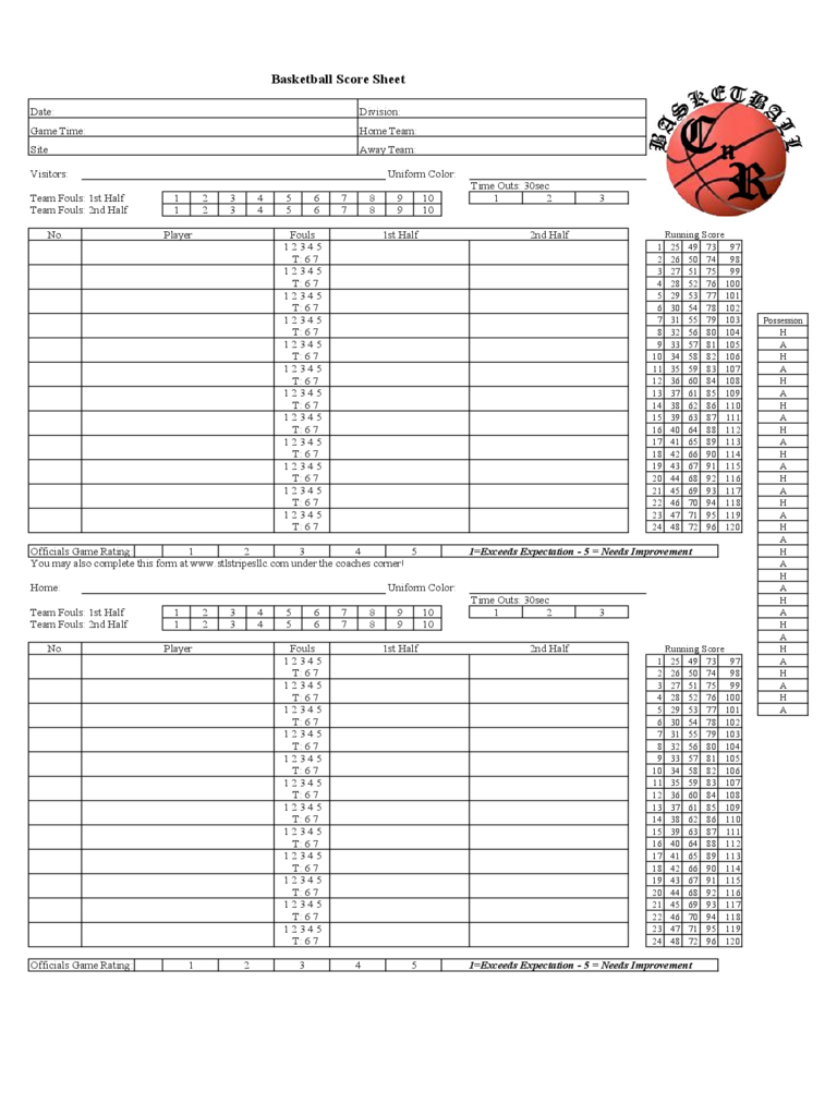 Score Sheet Template – 158 Free Templates In Pdf, Word Within Bridge Score Card Template