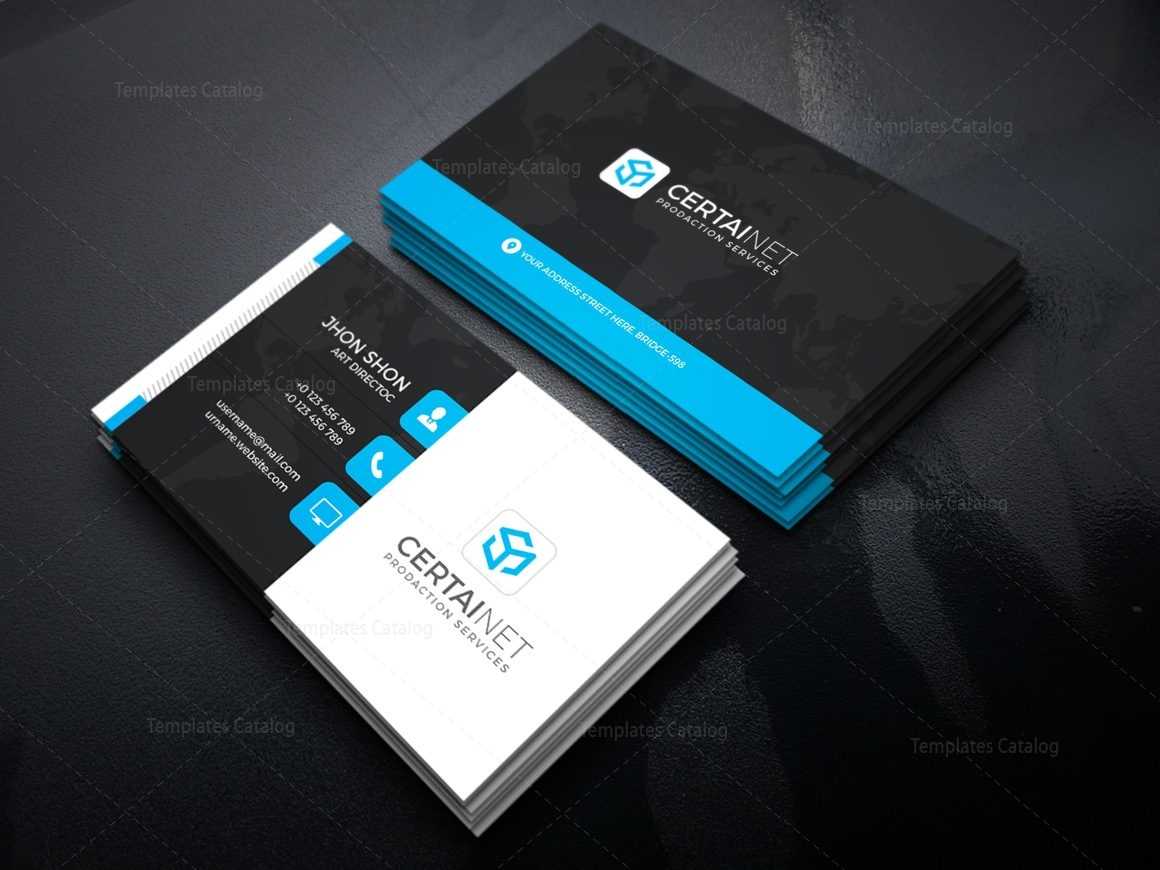 Security Company Corporate Business Card Template 000925 Regarding Company Business Cards Templates