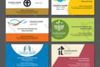 Set Christian Business Cards For The Church pertaining to Christian Business Cards Templates Free