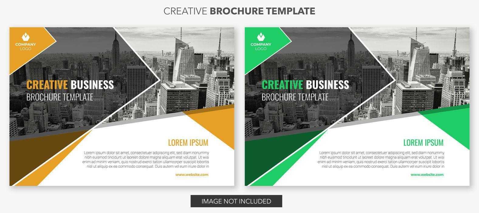 Set Of Horizontal Business Brochure Template Designs Throughout Engineering Brochure Templates Free Download