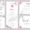 Set Of Wedding Invitation Card Templates With Watercolor Rose.. throughout Sample Wedding Invitation Cards Templates