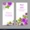 Set Of Wedding Invitation Cards Design Intended For Invitation Cards Templates For Marriage