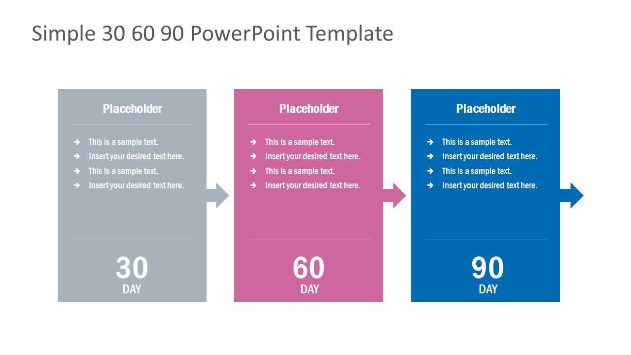 Simple 30 60 90 Day Powerpoint Template With Regard To 30 60 90 Day Plan Template Powerpoint