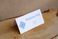 Simple Blue Tile Place Cards for Paper Source Templates Place Cards