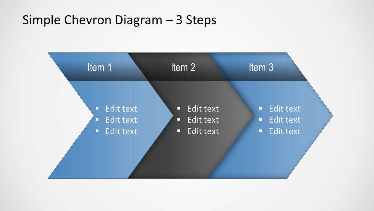 Simple Chevron Diagram For Powerpoint Inside Powerpoint Chevron Template