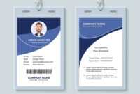 Simple Corporate Id Card Design Template with regard to Company Id Card Design Template