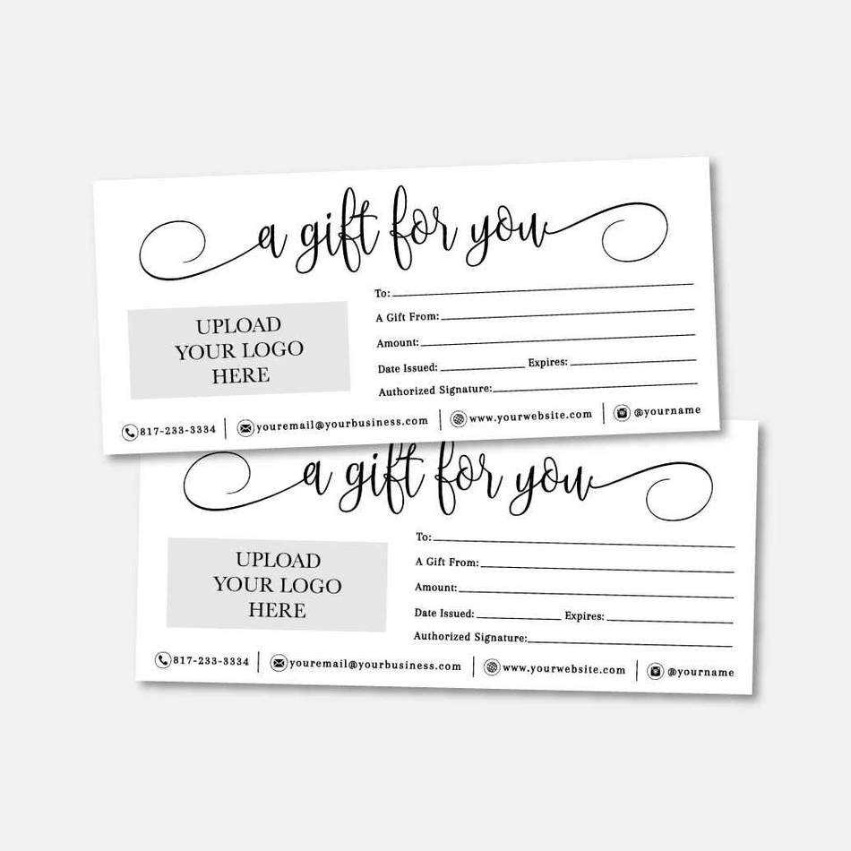 Simple Gift Certificate Template For Black And White Gift Certificate Template Free