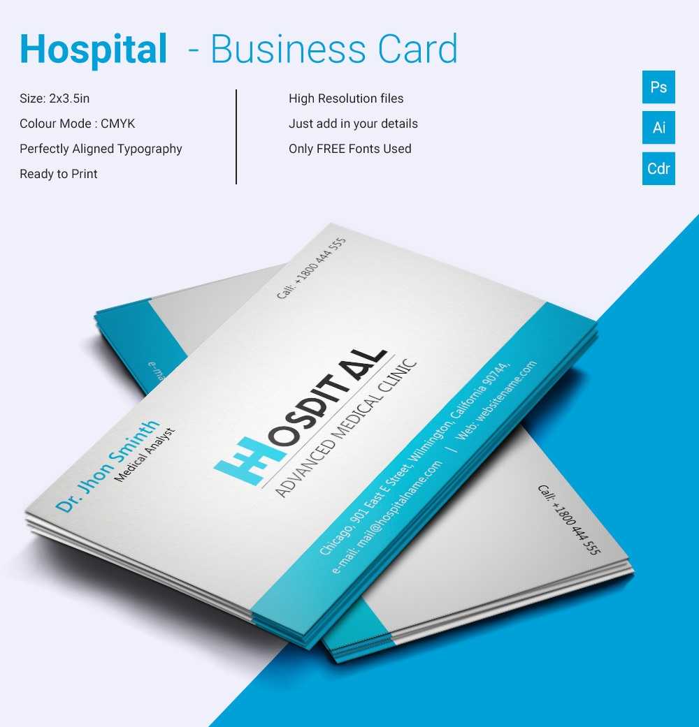 Simple Hospital Business Card Template | Free & Premium In Call Card Templates