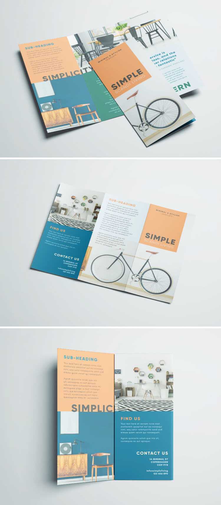 Simple Tri Fold Brochure | Free Indesign Template Inside Free Brochure Template Downloads