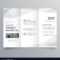 Simple Trifold Brochure Template Design With Regarding One Page Brochure Template