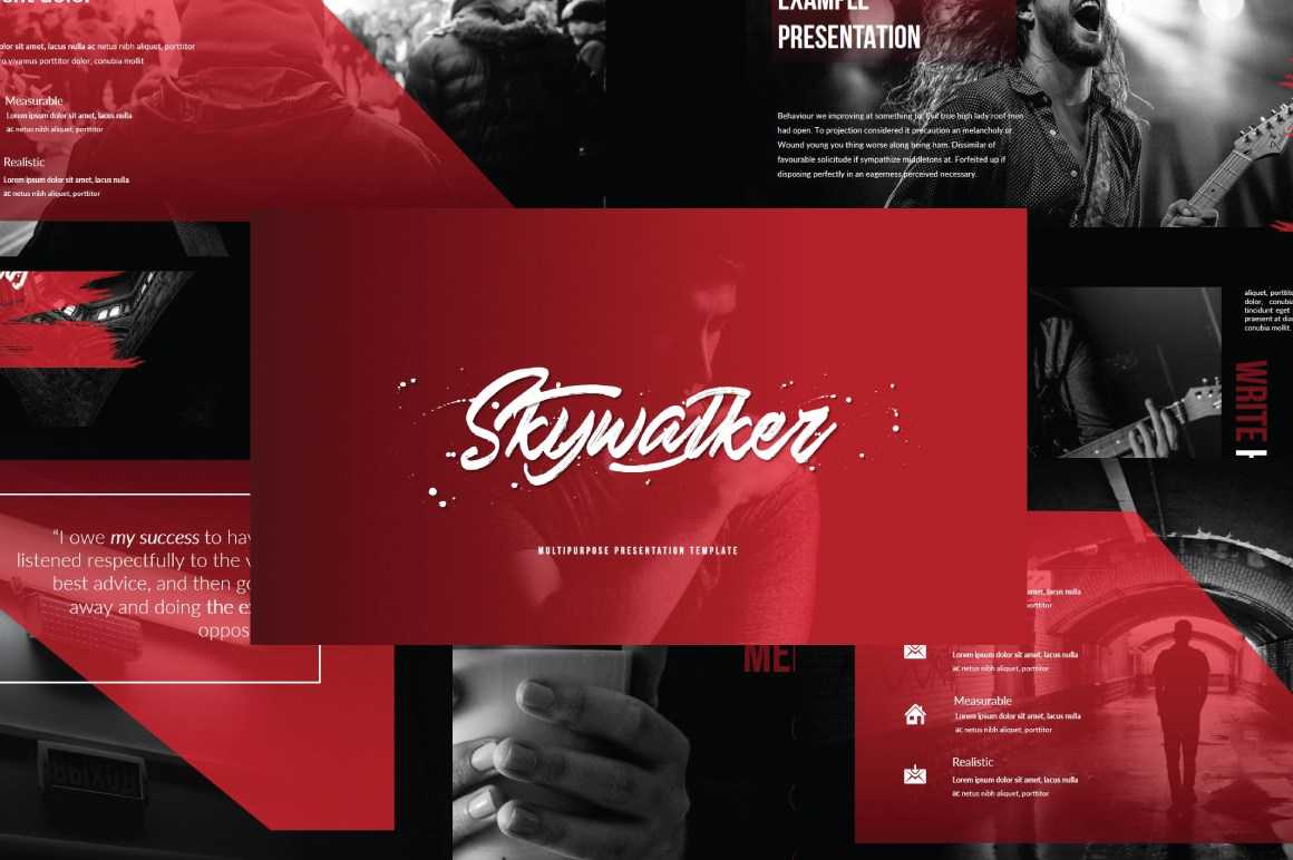 Skywalker Modern Powerpoint Template – Just Free Slides Within Powerpoint Photo Slideshow Template