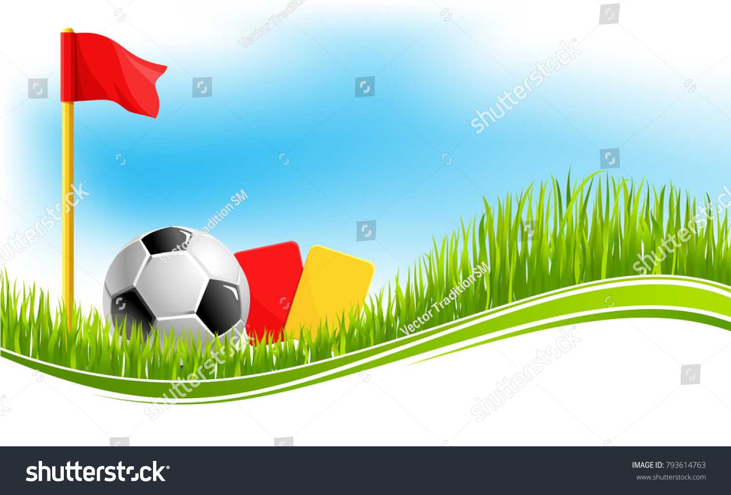 Soccer Football Game Background Design Template Stock Vector Within Soccer Referee Game Card Template