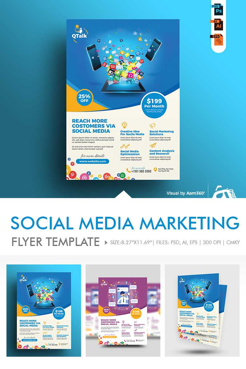 Social Media Flyer Design – Kaser.vtngcf Pertaining To Social Media Brochure Template