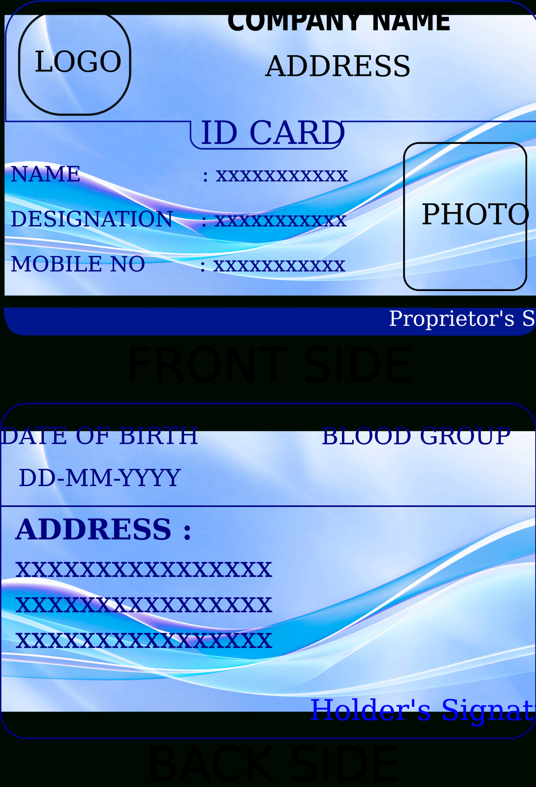 State Id Card Template – Milas.westernscandinavia Within Personal Identification Card Template