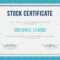 Stock Certificate Template With Regard To Corporate Share Certificate Template