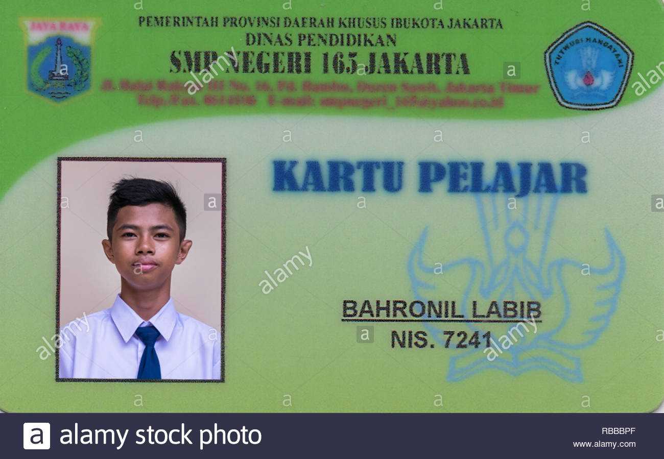 Student Id Card Stock Photos & Student Id Card Stock Images With Regard To High School Id Card Template