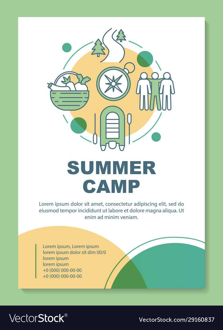 Summer Camp Country Holiday Brochure Template Intended For Country Brochure Template