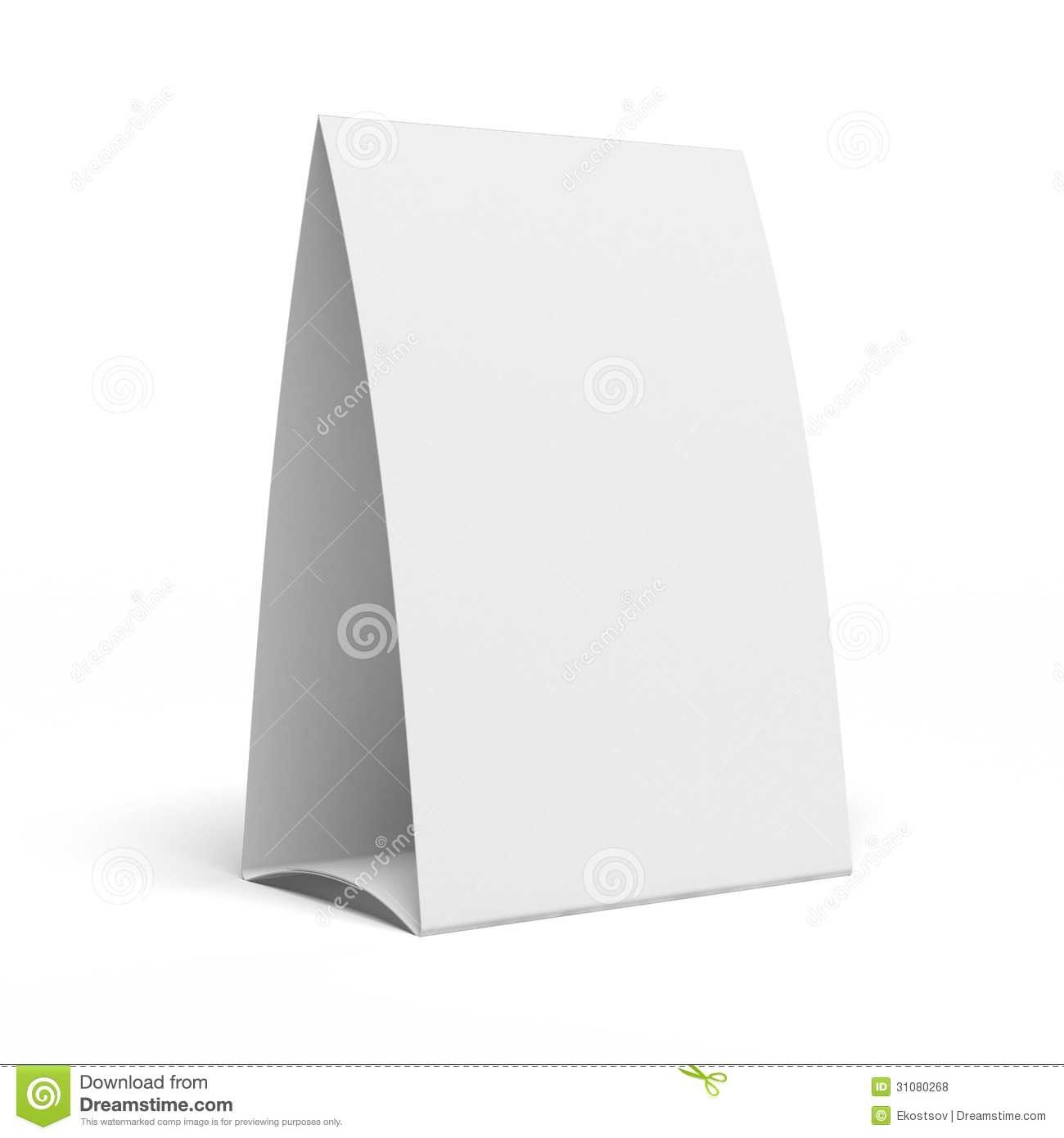 Table Tent Stock Illustration. Illustration Of Showcase Throughout Reserved Cards For Tables Templates