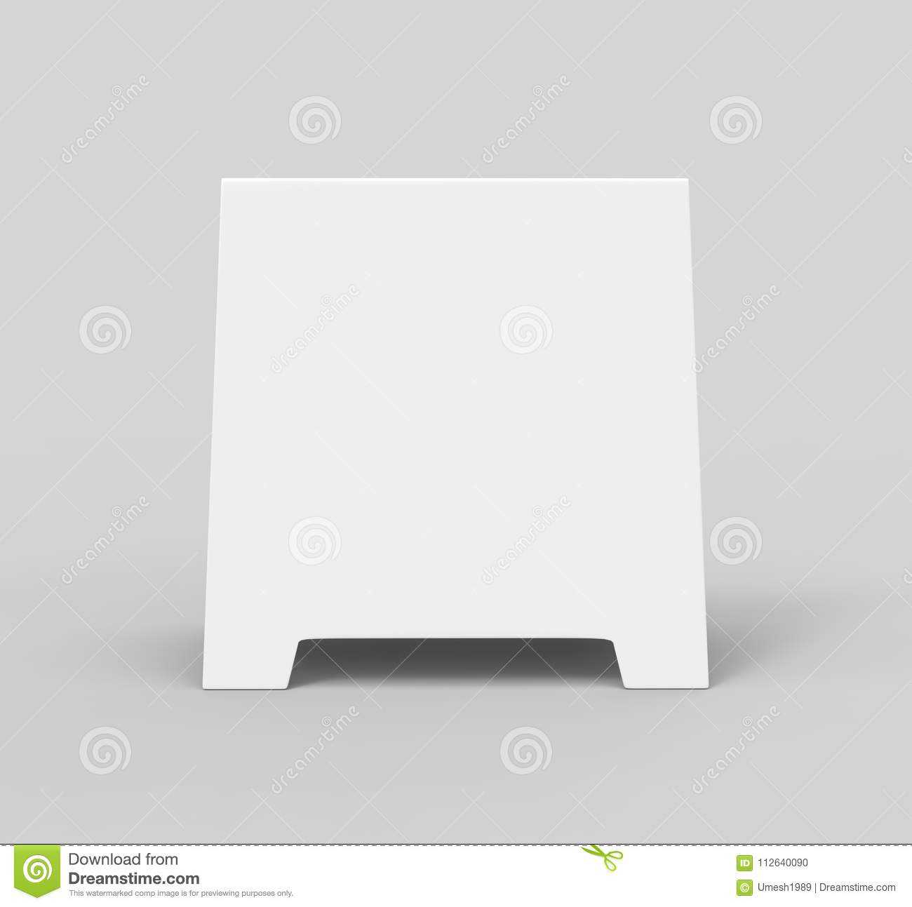 Tablet Tent Card Talkers Promotional Menu Card White Blank In Blank Tent Card Template