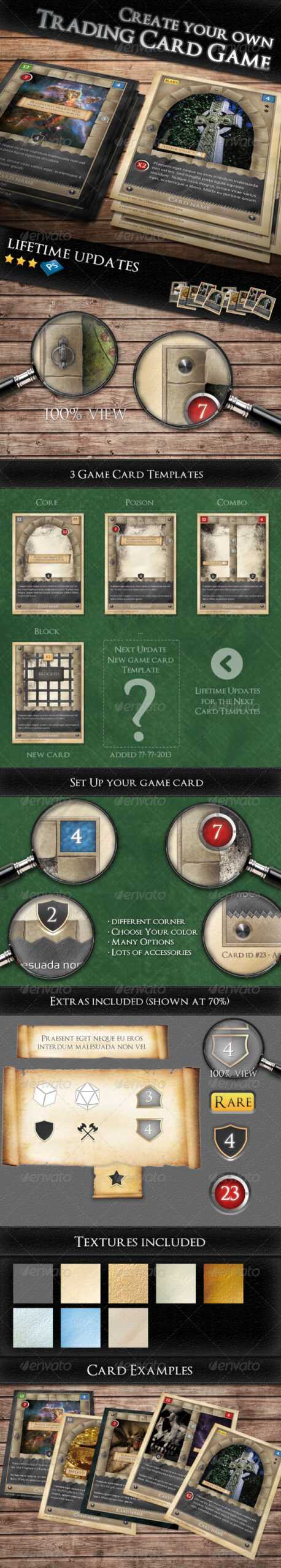 Tcg Graphics, Designs & Templates From Graphicriver With Regard To Card Game Template Maker