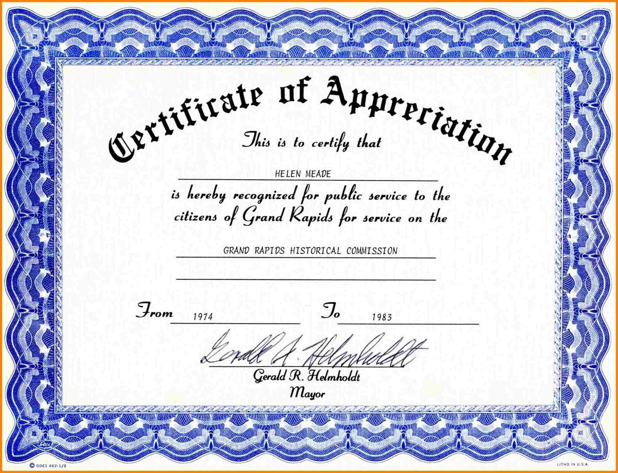 Teacher Appreciation Certificates Templates – Milas Regarding Free Vbs Certificate Templates