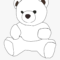 Teddy Bear Clipart Black And White – Teddy Bear Plain Black For Teddy Bear Pop Up Card Template Free