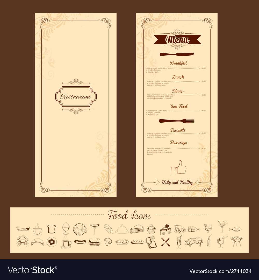 Template For Menu Card For Frequent Diner Card Template