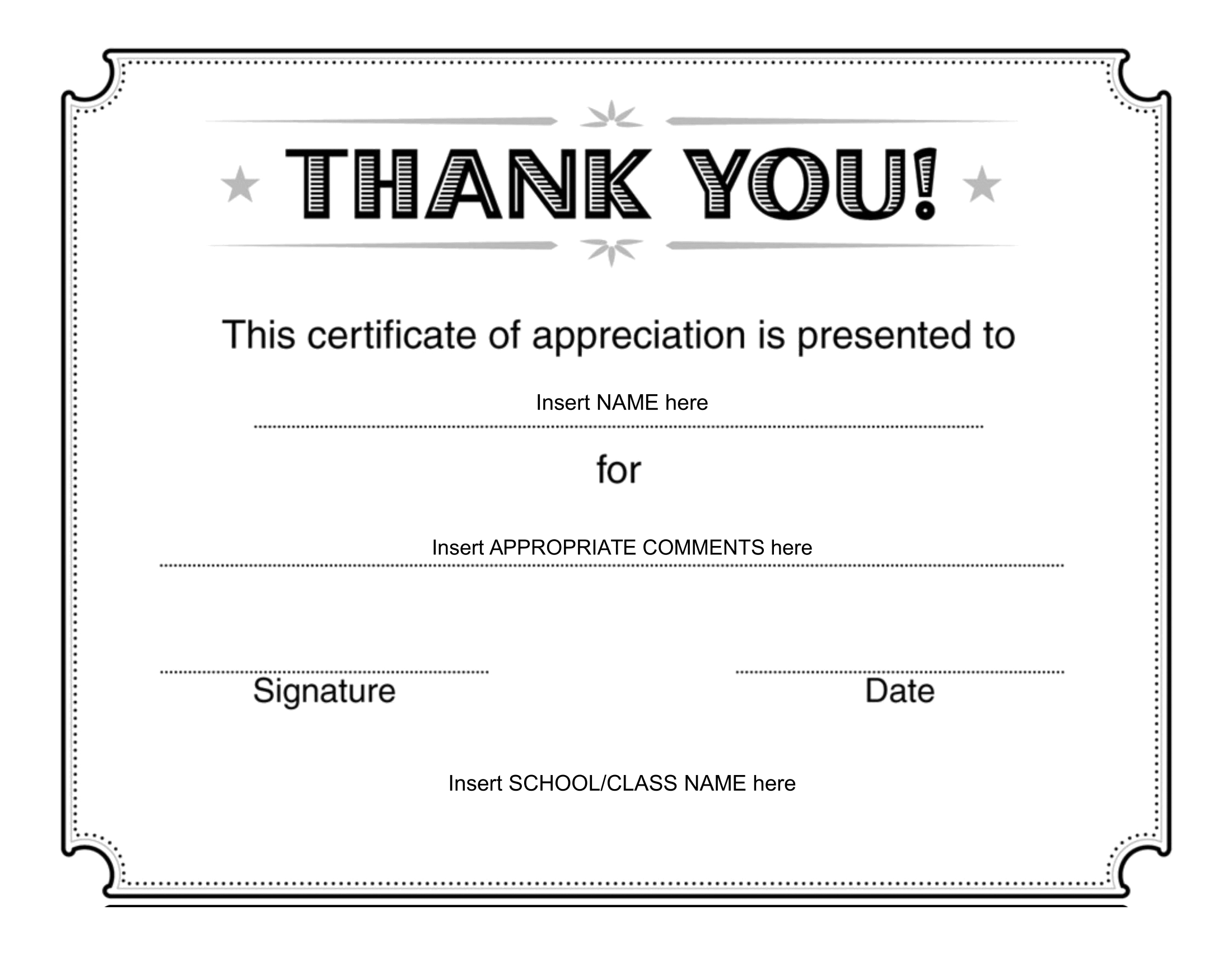 Thank You Certificate – Download Free Template Intended For Farewell Certificate Template