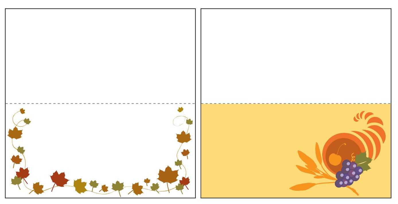 Thanksgiving Place Card Templates Gallery - Free Templates Ideas Regarding Thanksgiving Place Card Templates