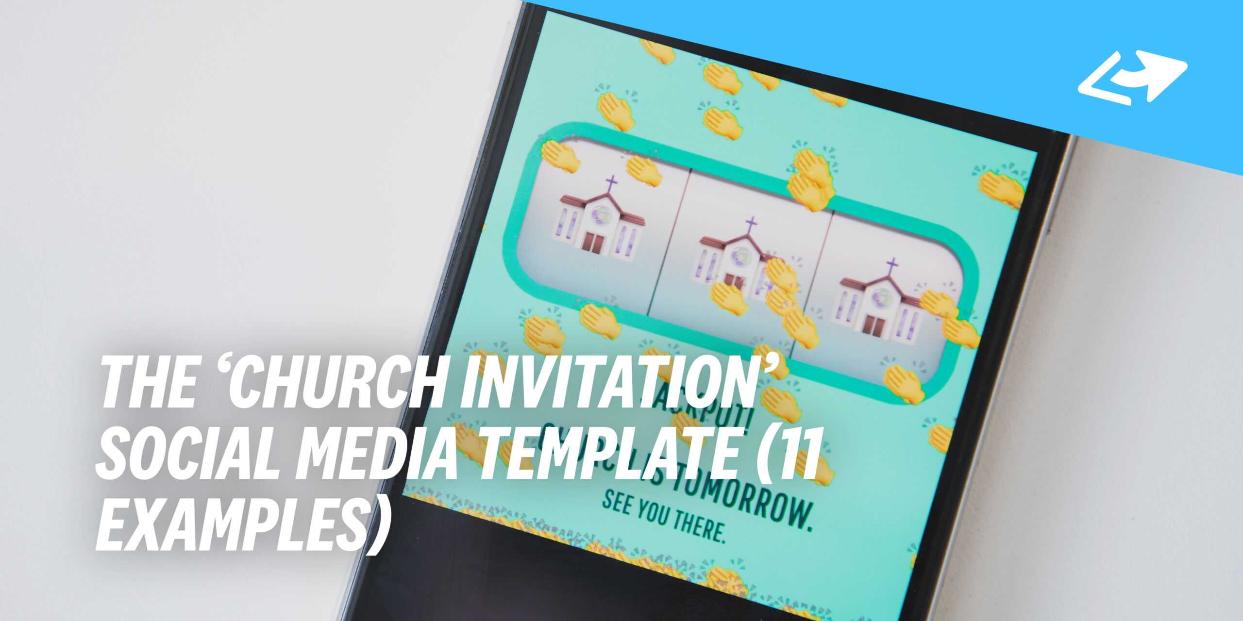 The 'church Invitation' Social Media Template (11 Examples With Regard To Church Invite Cards Template